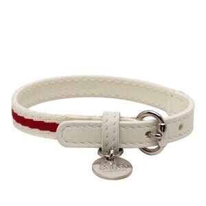 Gucci Charity Bracelet Loves YOU White Red Canvas Leather